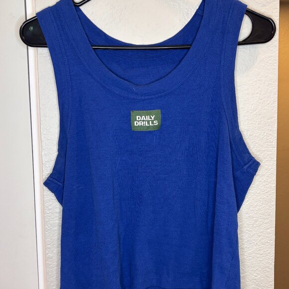 Daily Drills Tops - Blue Daily Drills Tank